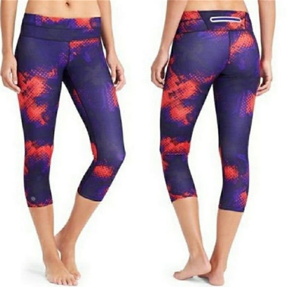 Athleta Pants - ATHLETA ELECTRO SONAR CAPRI LEGGINGS VIBRANT BLUE